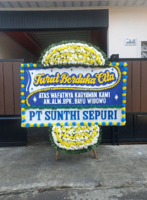 Papan Bunga Duka di Sawahdadap
